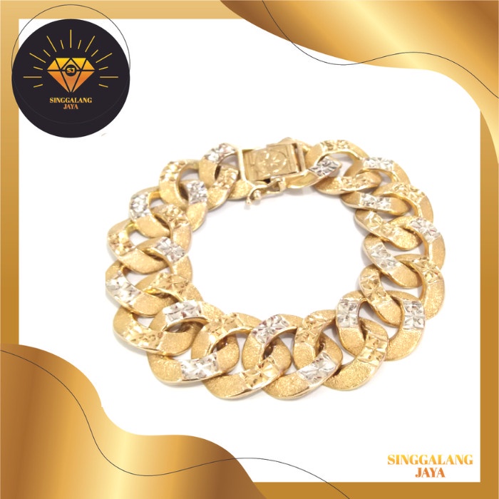 Gelang - Gelang Sisik Naga Gelang Emas Asli (Gelang Pria Dan Wanita) 10 Gram