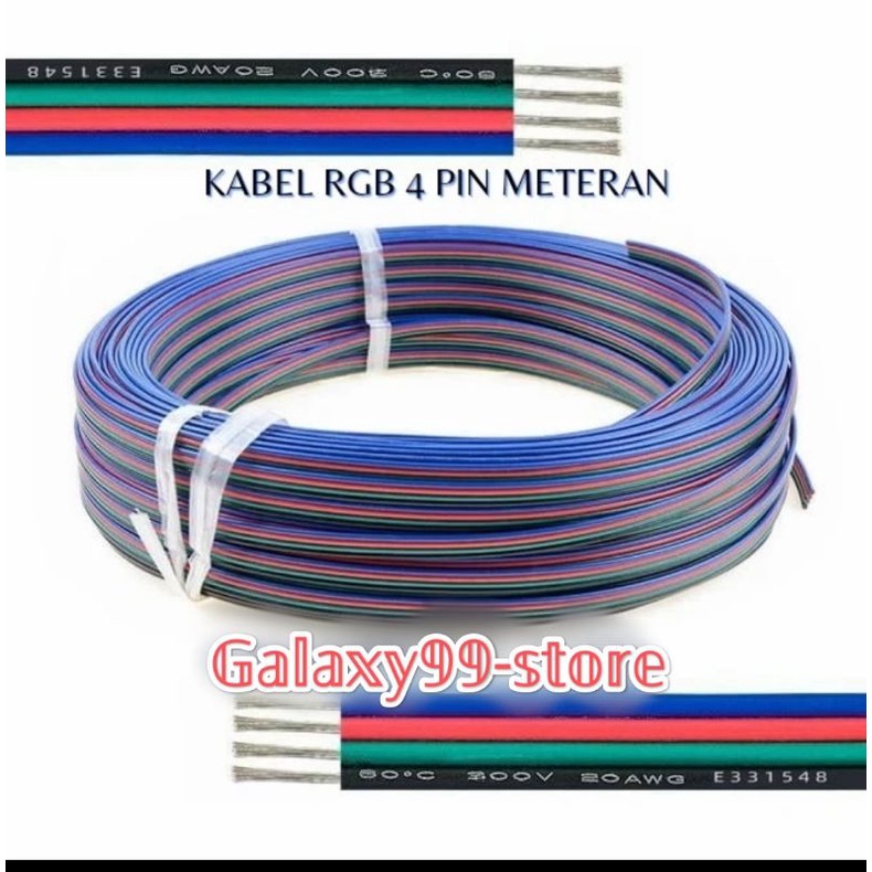 KABEL RGB AWG 22 4 JALUR/4 PIN ECERAN