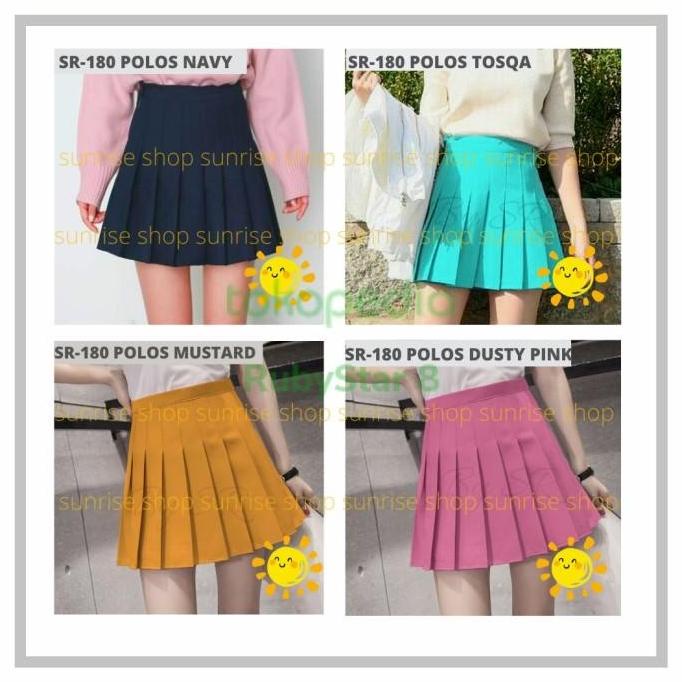 Rok Pendek Korea Rok Tenis Flare Skirt Tennis Skirt Korea