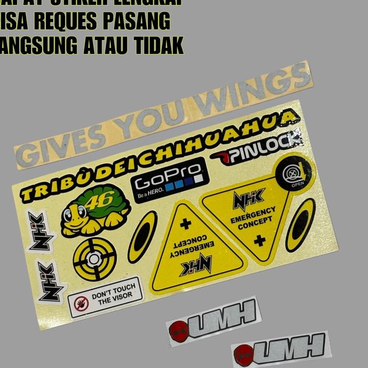 Nhk Rx9 Paket Ganteng Flat Visor Iradium