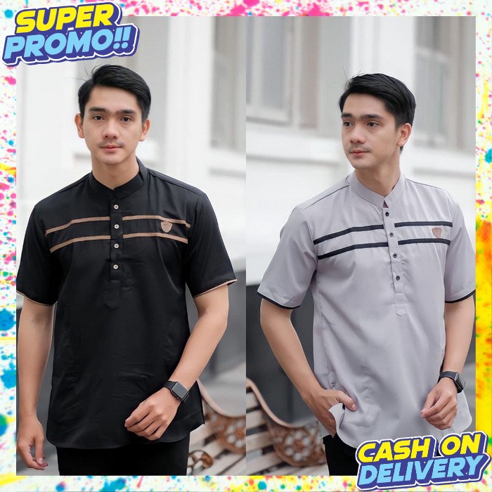 Koko Pria Terbaru 2024 Kemko Laki2 Atasan Laki Laki Lebaran Kokoh Kekinian Ori Bahan Adem Koko Cwok 