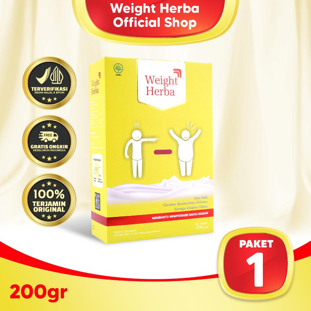 

Ready Weight Herba 1 Box - Susu Herbal Penambah Nafsu Makan & Penggemuk Berat Badan | 200gr