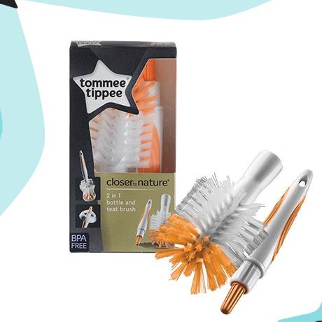 Tommee Tippee Bottle And Teat Brush - Sikat Botol Dan Dot Bayi