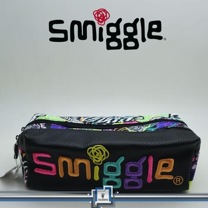 

SMIGGLE Pencil Case Twinzip Galaxy ANIMAL Tempat Kotak Pensil Dual Zip