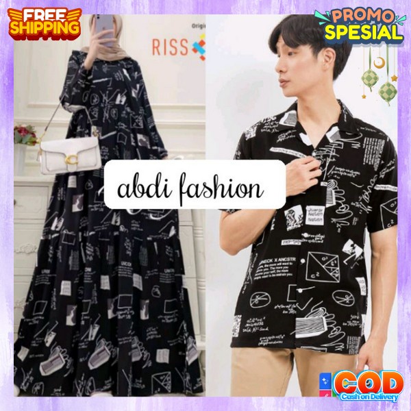 Satu Pasang Kapel Cople Baju Muslim Satu Pasang Gamis Dan Koko Keluarga Baju Sarimbit Sari Promo Ter