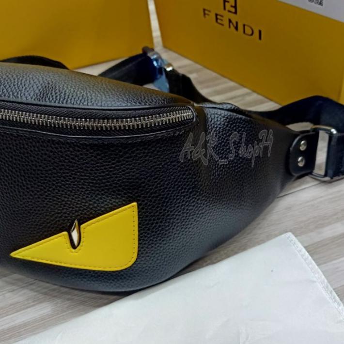 Waistbag Eyes Monster Yellow Belt Bag Tas Pinggang Kulit