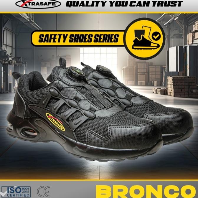 Sepatu Safety Extrasafe 818 Boa System Blackenatural