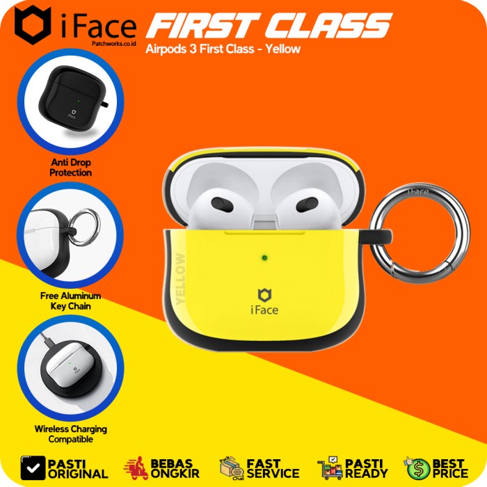 iFace Airpods 3 First Class Yellow Softcase Anti Crack Tipis