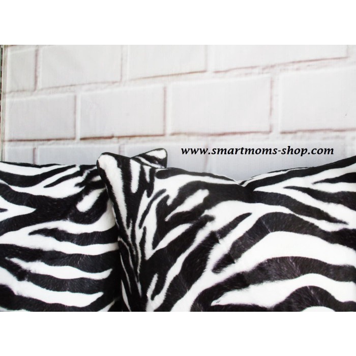 Sarung Bantal Sofa Kursi Minimalis Modern Zebra Hitam Putih