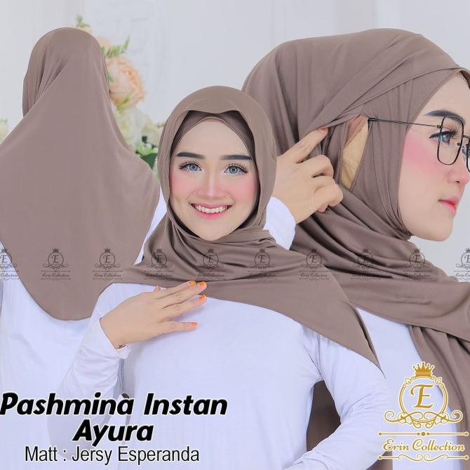Terbaik Hijab Pashmina Oval 3In1 Instan Erin Collection Terbaik