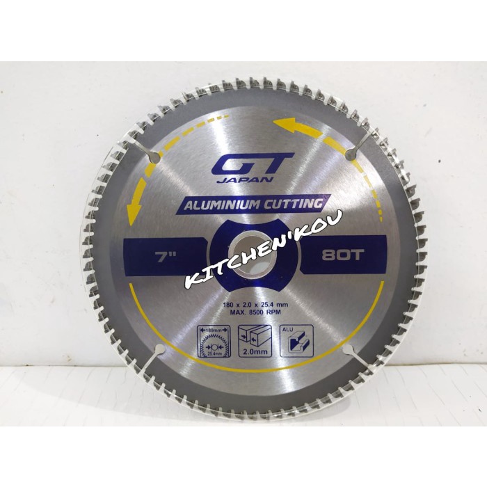 CIRCULAR SAW BLADE ALUMUNIUM / MATA PISAU POTONG ALUMUNIUM 7" X 80T