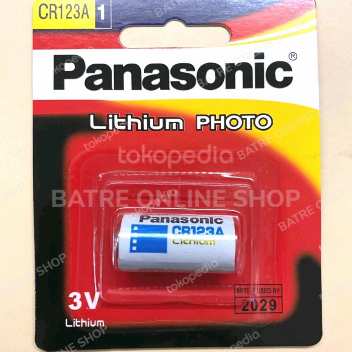 PANASONIC CR123 CR123A 3V LITHIUM BATERAI BATRE CR123 3V PANASONIC 123