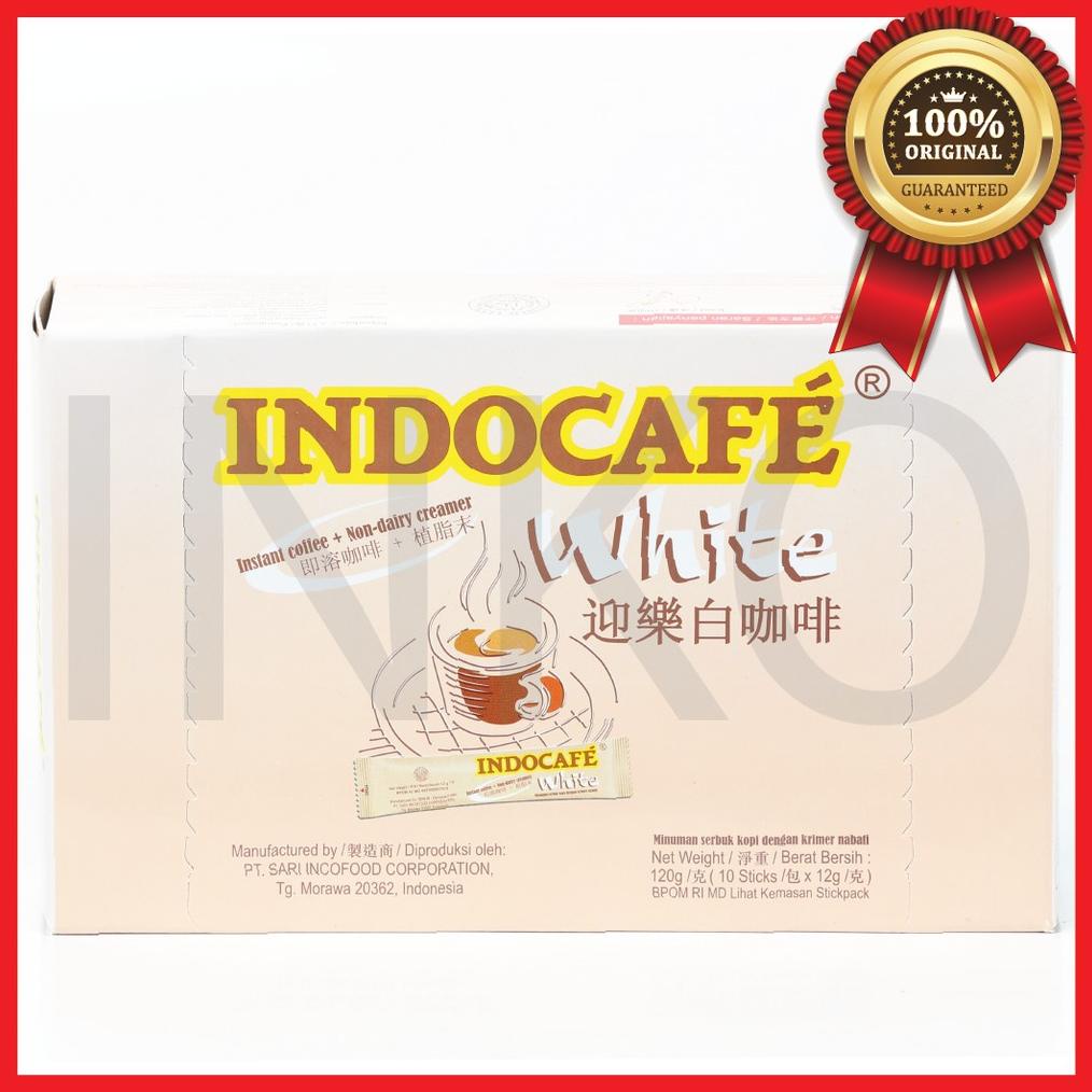 

INDOCAFE WHITE 10 STICKS PACK SERBUK KOPI DENGAN KRIMER NABATI 10X12GR