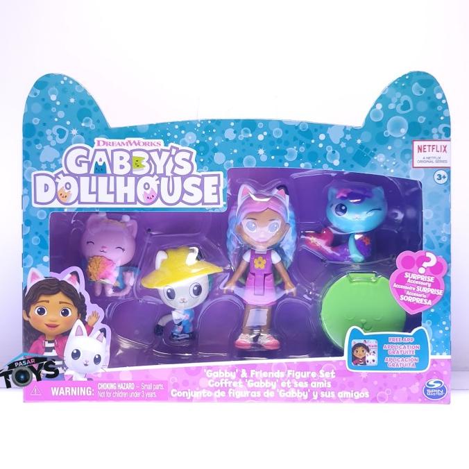 Gabby's Dollhouse Gabby & Friends Figure Set with Gabby Girl