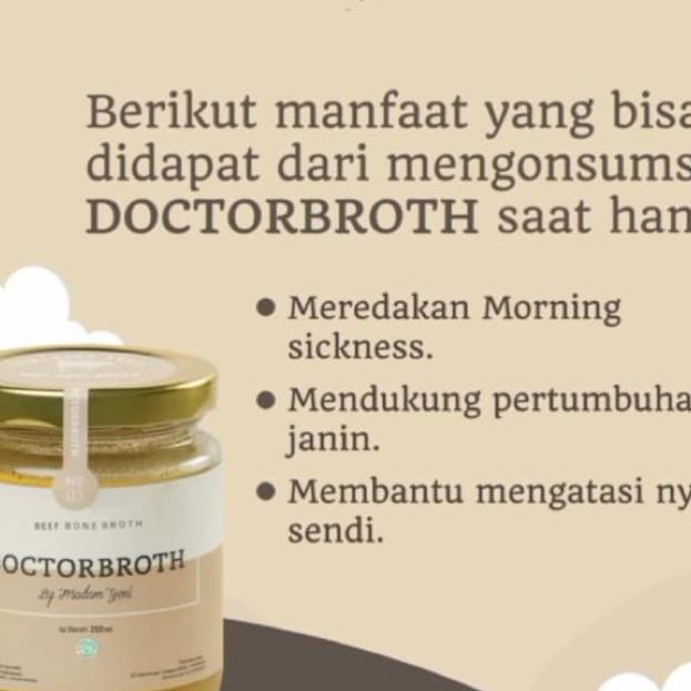 

Beef Bone Broth Doctor Broth (Kaldu Tulang Sapi) 210Ml - Mpasi