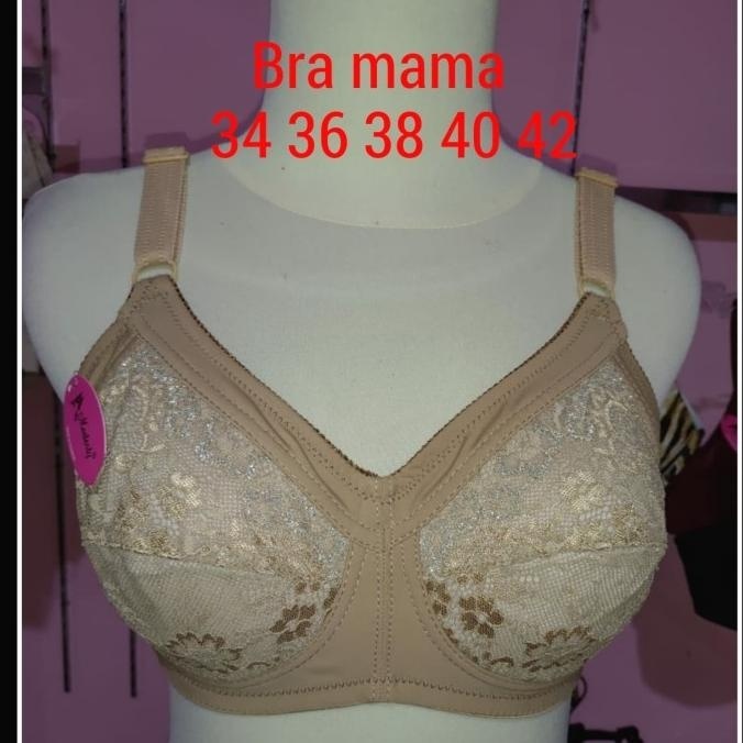 Terbaik Bra Mama Slip Tanpa Kawat Full Cup Size 34B