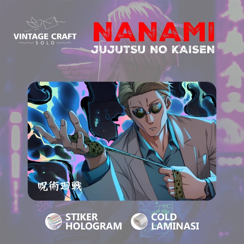 

Stiker Sticker Skin Card DEBIT NANAMI ATM Flazz Anime Jujutsu No Kaisen