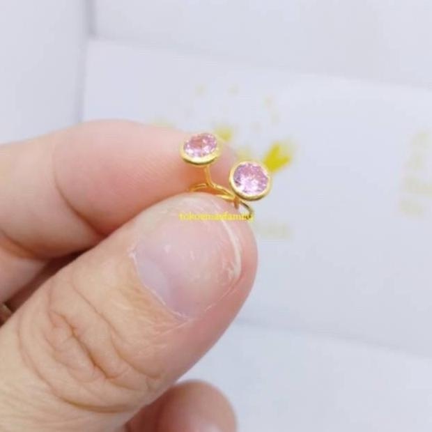NEW PRODUK ANTING EMAS 375 TOGE 0,25GR 