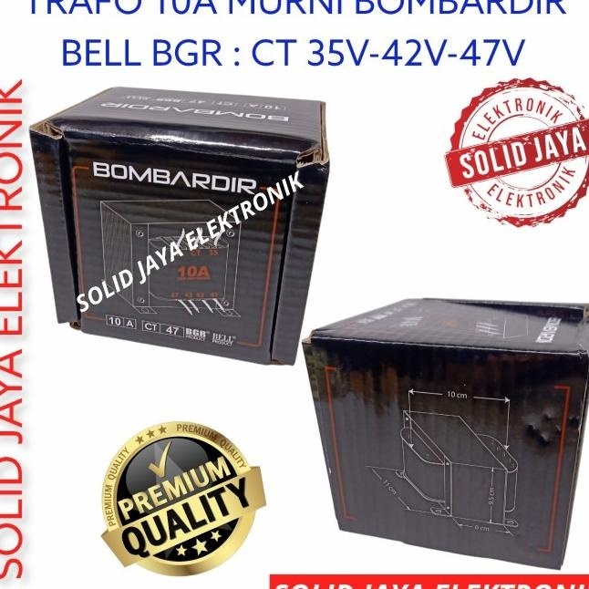 TRAVO TRAFO BOMBARDIR 10A CT 35V 42V 47V MURNI BELL BGR 10 A AMPER KTK Murah