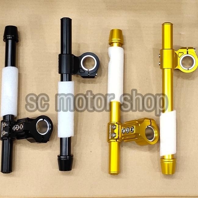 STANG JEPIT NUI RACING FULL CNC + JALU STANG 26-33MM SATRIA FU-VIXION