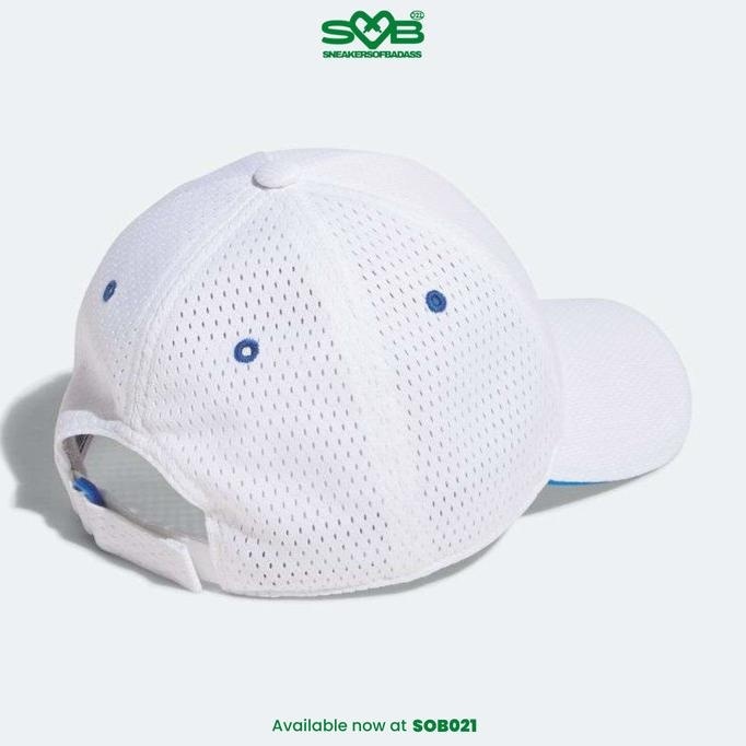 NEW PRODUK TOPI ADIDAS KIDS MESH CAP WHITE BLUE - IK4841 