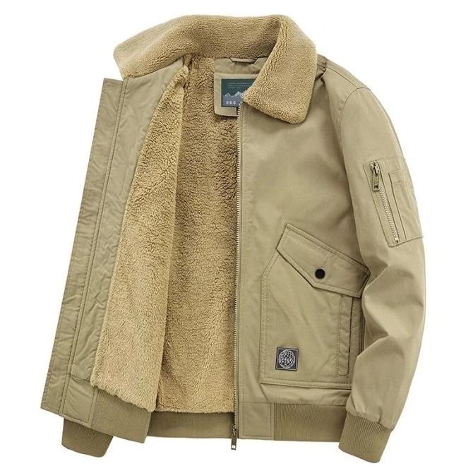 READY STOCK JAKET BOMBER BULU PRIA IMPORT MUSIM DINGIN MANTEL PRIA TEBAL BIG JUMBO !!!!!