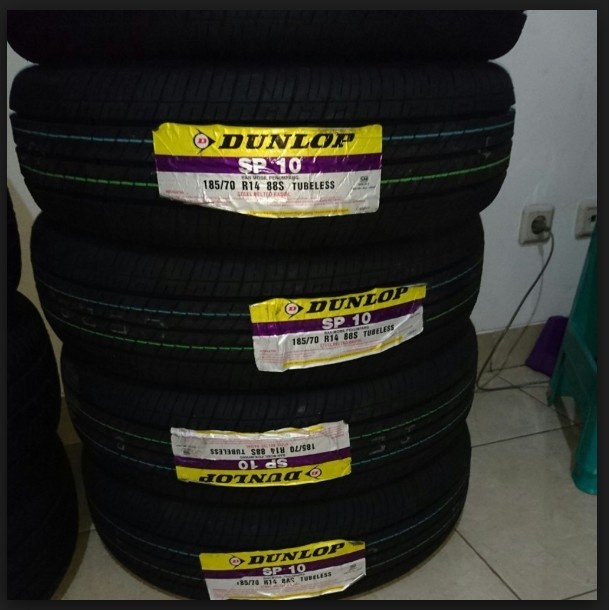 Best Seller Ban Mobil Dunlop 185/70 R14 Sp10 Avanza Xenia Dunlop " 10346 " Gratisongkir