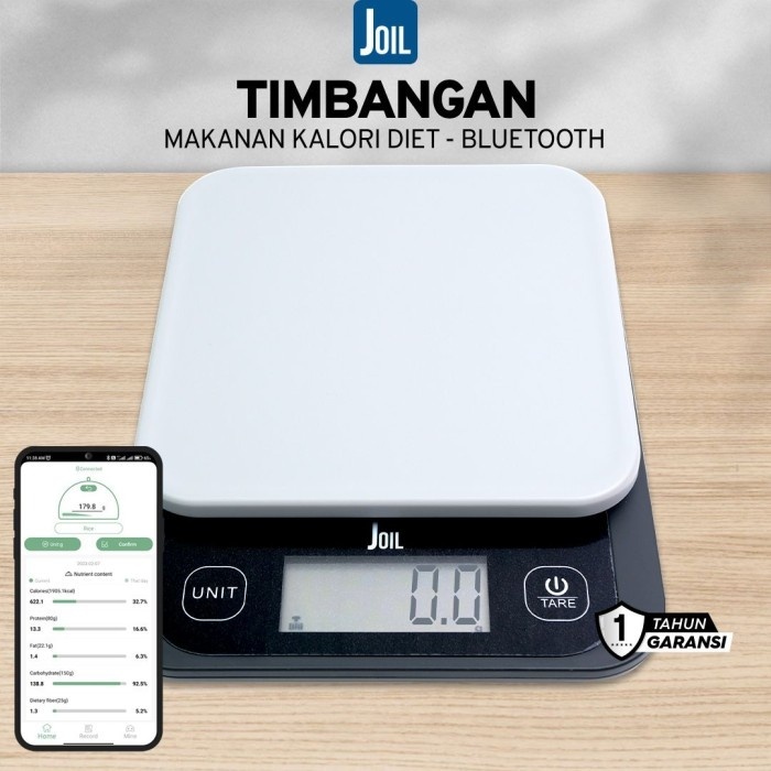 TIMBANGAN MAKANAN KALORI DIET BLUETOOTH SMART FOOD SCALE DIGITAL JOIL