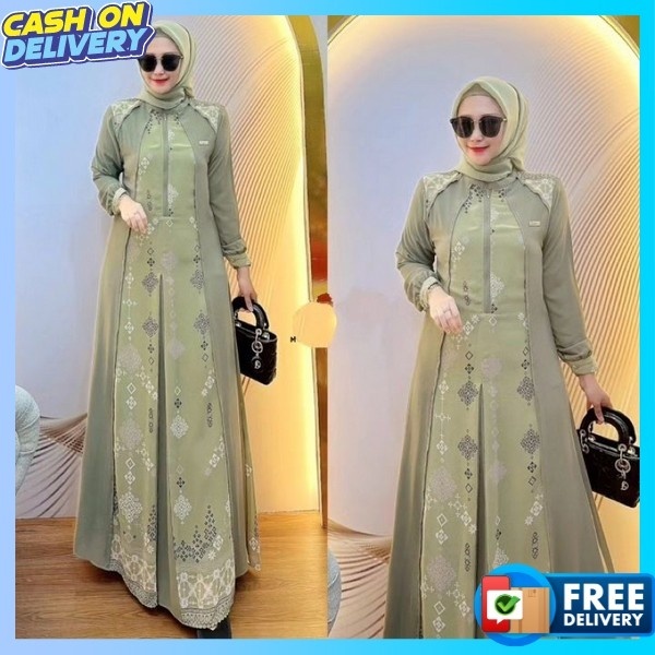 Ghamis Gmis Muslimah Polos Syari Murah Gamiss Jumbo Terbaru Gamis Cewek Premium Gamis Lebaran Peremp