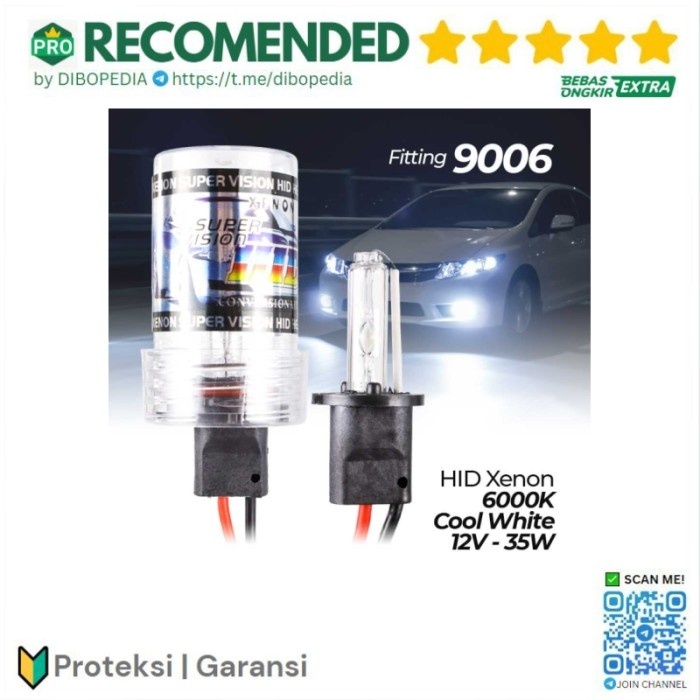 Lampu Mobil Headlight HID Xenon 6000K 35W 1PCS
