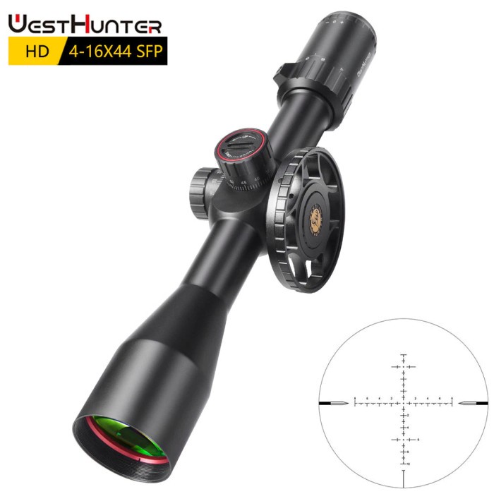 ✅Baru Teleskop Westhunter Hd 4-16X44 Sfp Bonus Roda Paralak Diskon