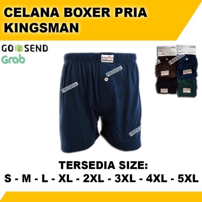 Celana Dalam Pria SUPER BIGSIZE | Boxer Jumbo Kingsman |4XL 5XL JUMBO