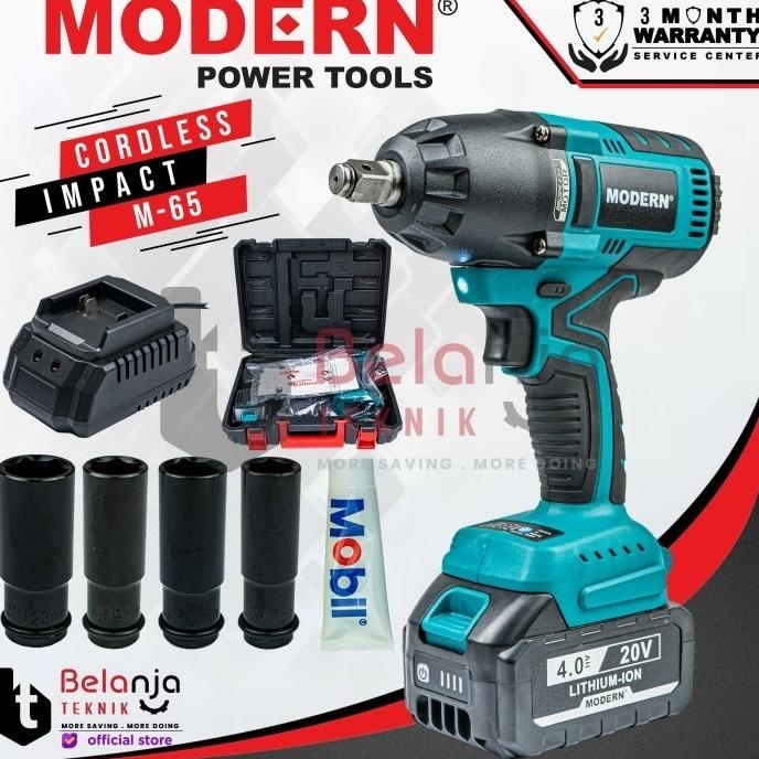 MODERN Cordless Impact Wrench M 65 Pembuka Baut Baterai M65 M-65