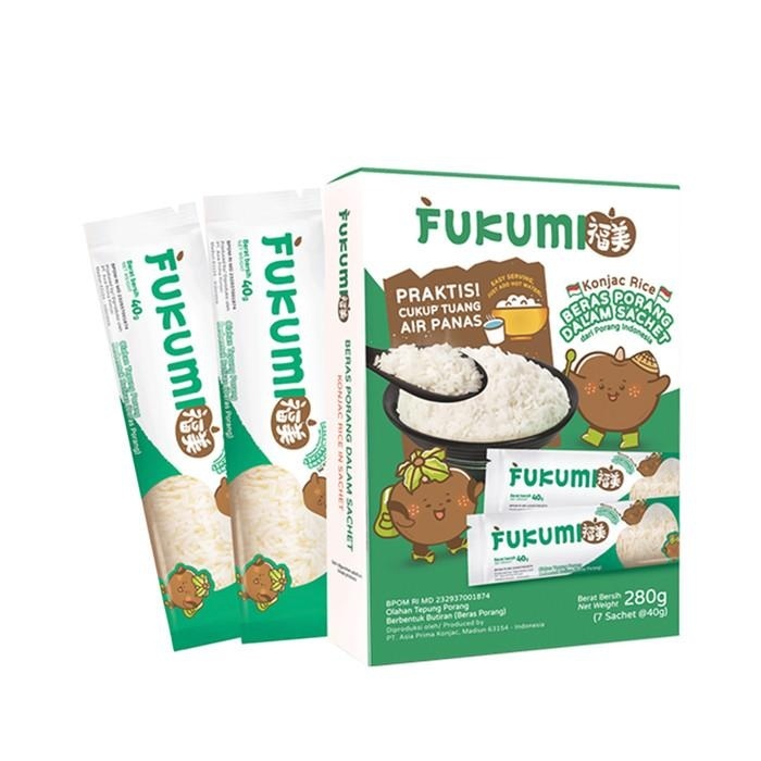 

Fukumi Konjac Rice / Shirataki Atau Beras Porang 7X40 Gr Box Best Seller