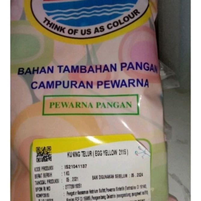 

Pewarna Makanan Egg Yellow 2115 Roha 1Kg