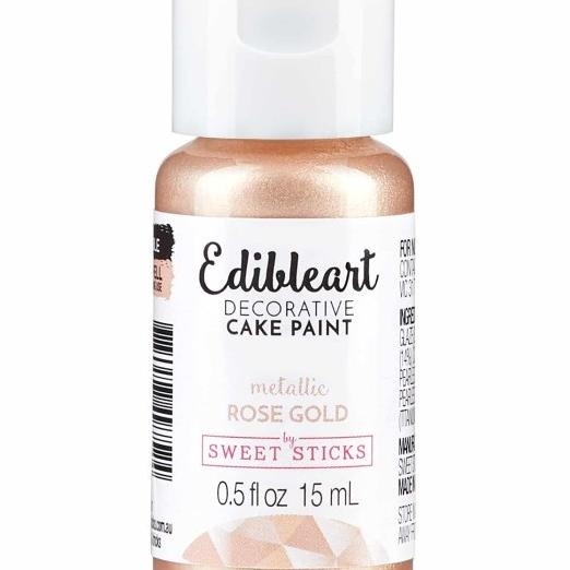 

Rose Gold Edible Art Paint Sweet Stis Cake Kue Pewarna 15 Ml