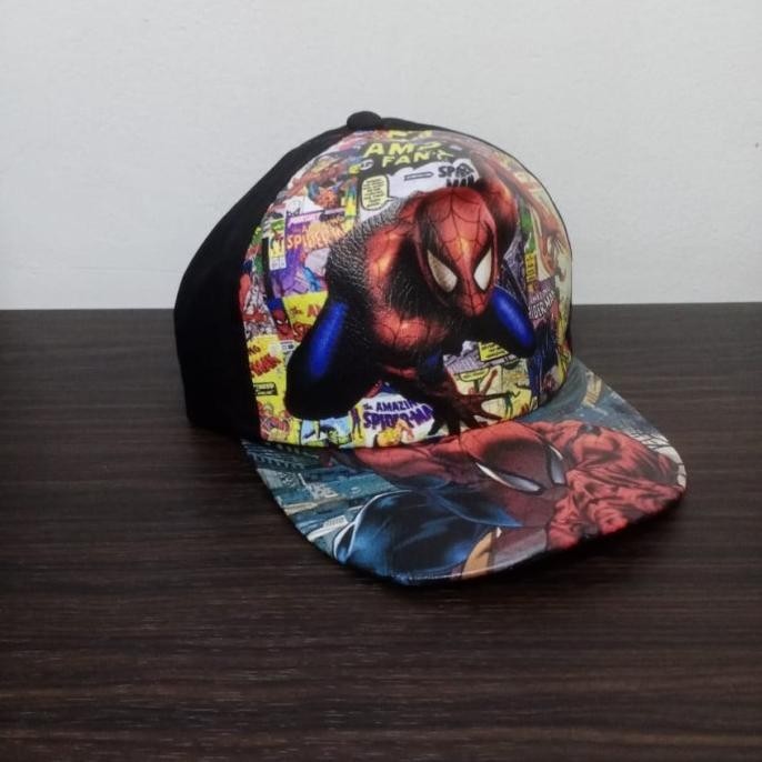 BIG SALE TOPI ANAK LAKI KARAKTER TAYO SPIDERMAN THOMAS CARS TRANSFORMER COWOK 