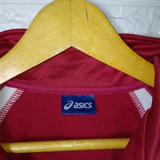TERBARU JAKET TRACKTOP CASUAL ASICS HALF ZIPER SECOND ORIGINAL 