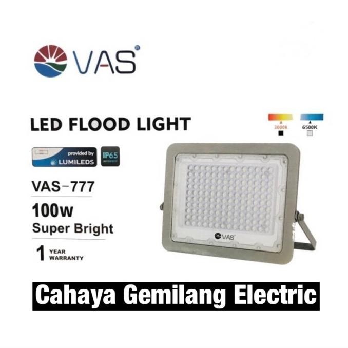 Kap Lampu Sorot Led Vas 777 Vas-777 100Watt 100W Tembak Floodlight