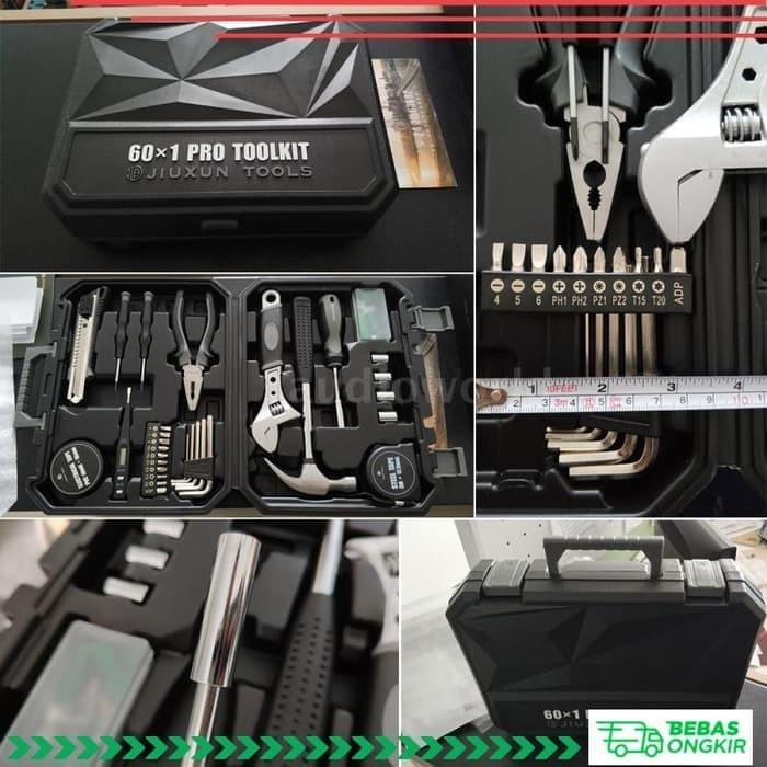✅Baru Xiaomi Mijia Jiuxun 60 In 1 Alat Reparasi Rumah Tangga Diy Limited