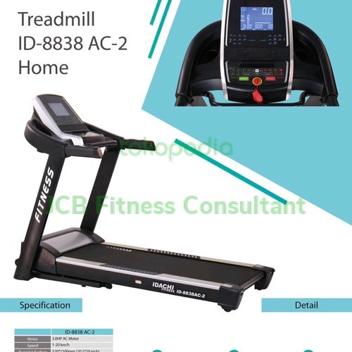 ✅Baru Idachi Id 8838 Ac - 3 Motorized Treadmill Terbatas
