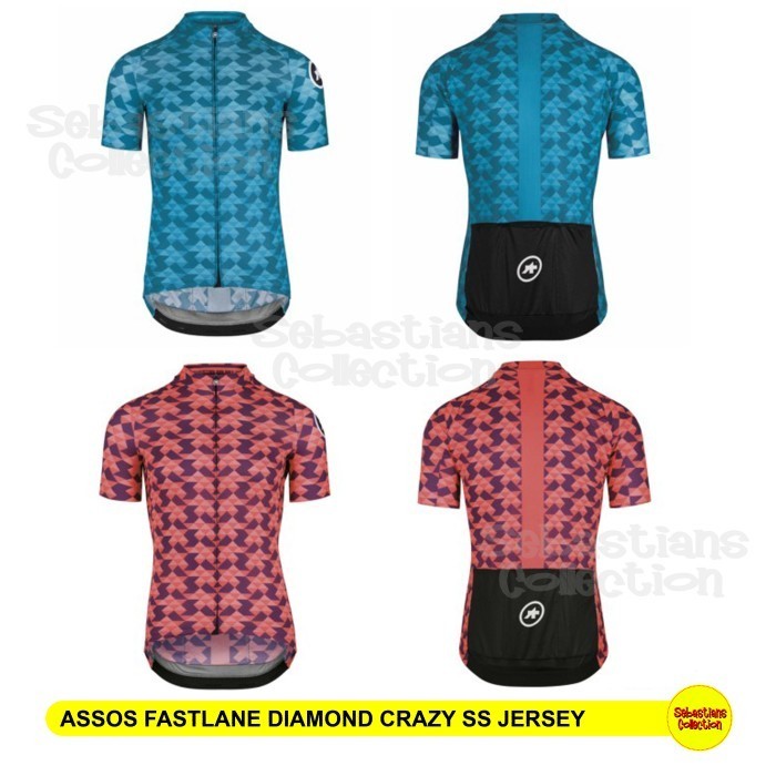 ✅Baru Assos Fastlane Diamond Crazy Ss Jersey - Assos Jersey - Jersey Assos Berkualitas