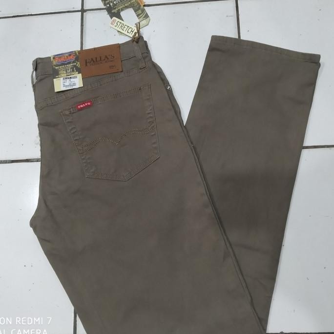 READY STOCK CELANA PANJANG KATUN PRIA FALLAS STRETCH MODEL STANDAR 