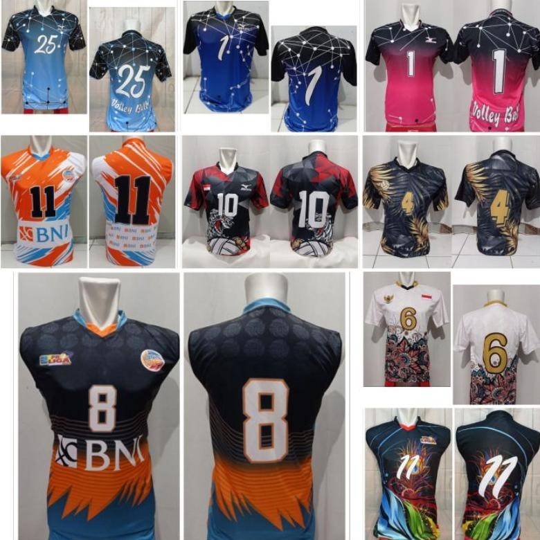 PROMO Jersey volly proliga full printing/ printing DEPAN dan BELAKANG