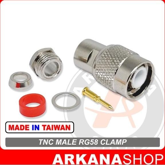 Connector Konektor TNC MALE Rg58 Clamp
