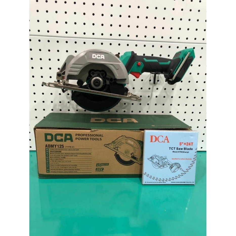 ✨New Dca Bare Tools Admy125Z Cordless Brushless Circular Saw 125Mm 20V Terbaru