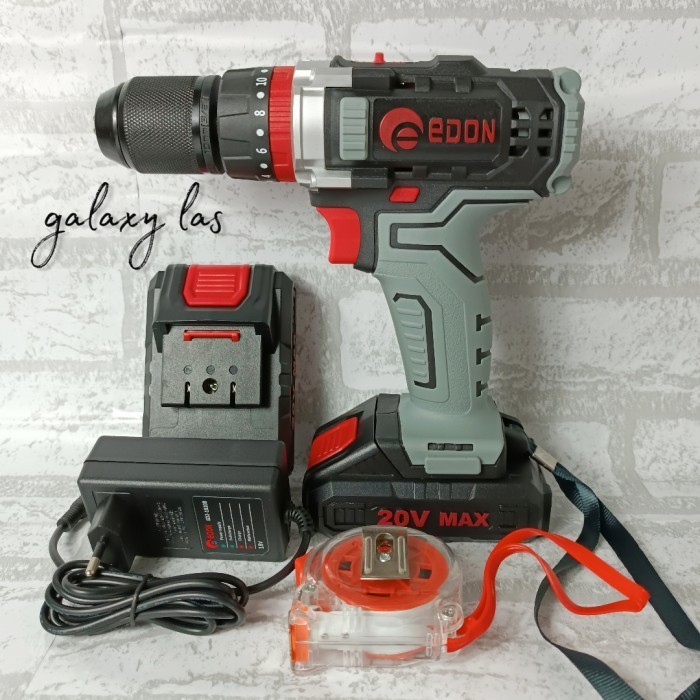 ✨New Mesin Bor Tanpa Kabel Cordless Inpact Drill Edon Ed2-1810D 18V Limited