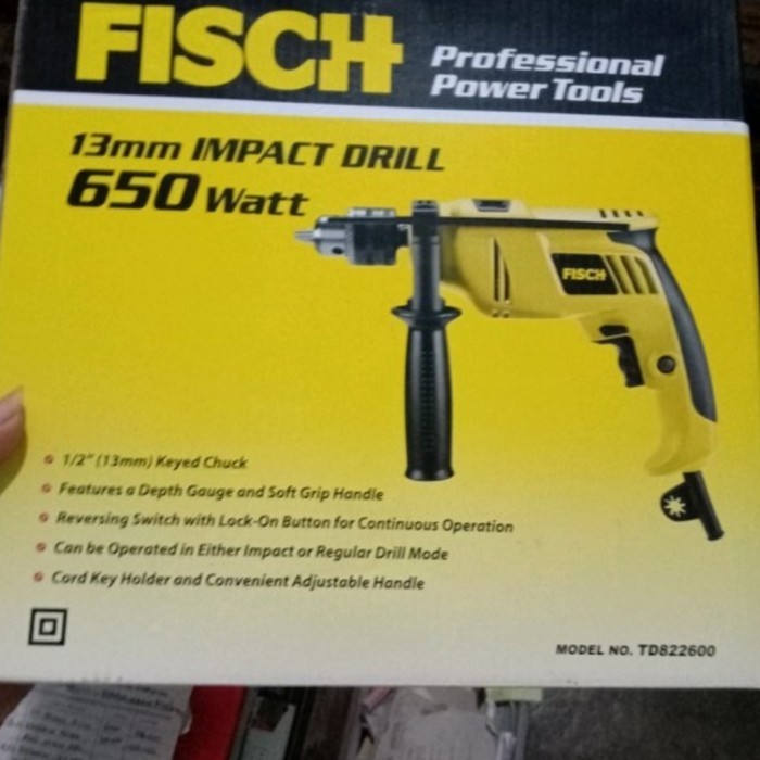 ✨New Bor/Bor Listrik Fisch 650Watt 13Mm Impact Drill/Original/Ready Terbatas