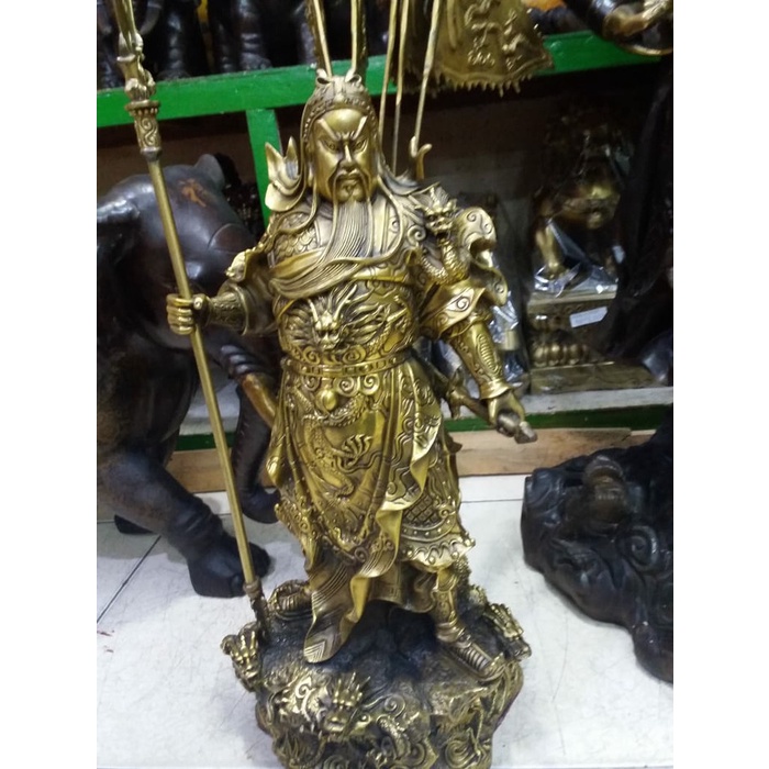 [Baru] Patung Kimsin Dewa Kwan Kong Kuningan Terbatas