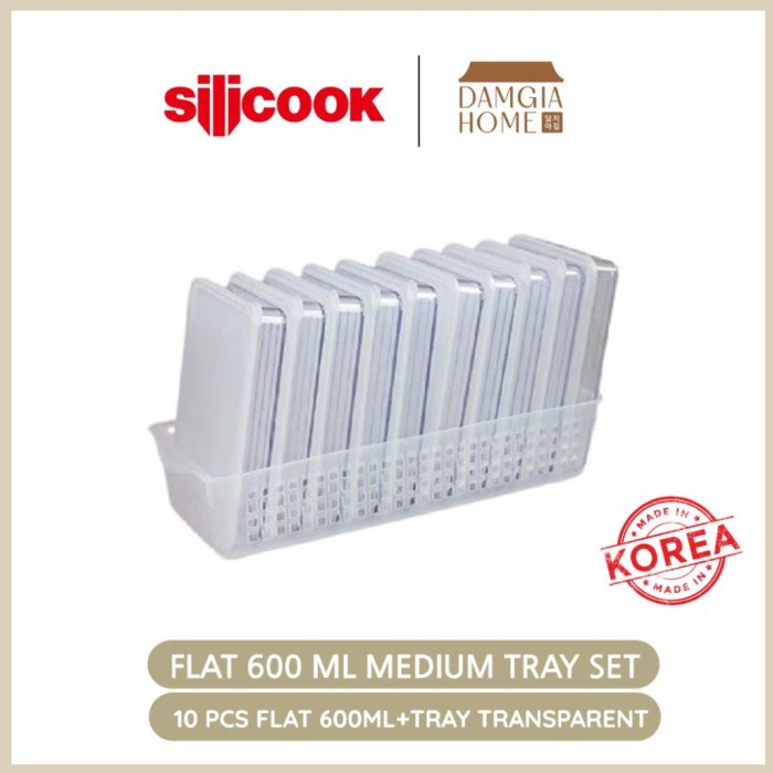 [New] Silicook Food Container Flat 600 Ml Set Terbaru